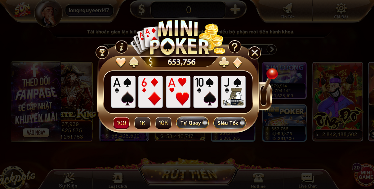 Mini poker link tai Sunwin - Tựa game hấp dẫn khiến bạn không thể nào ...